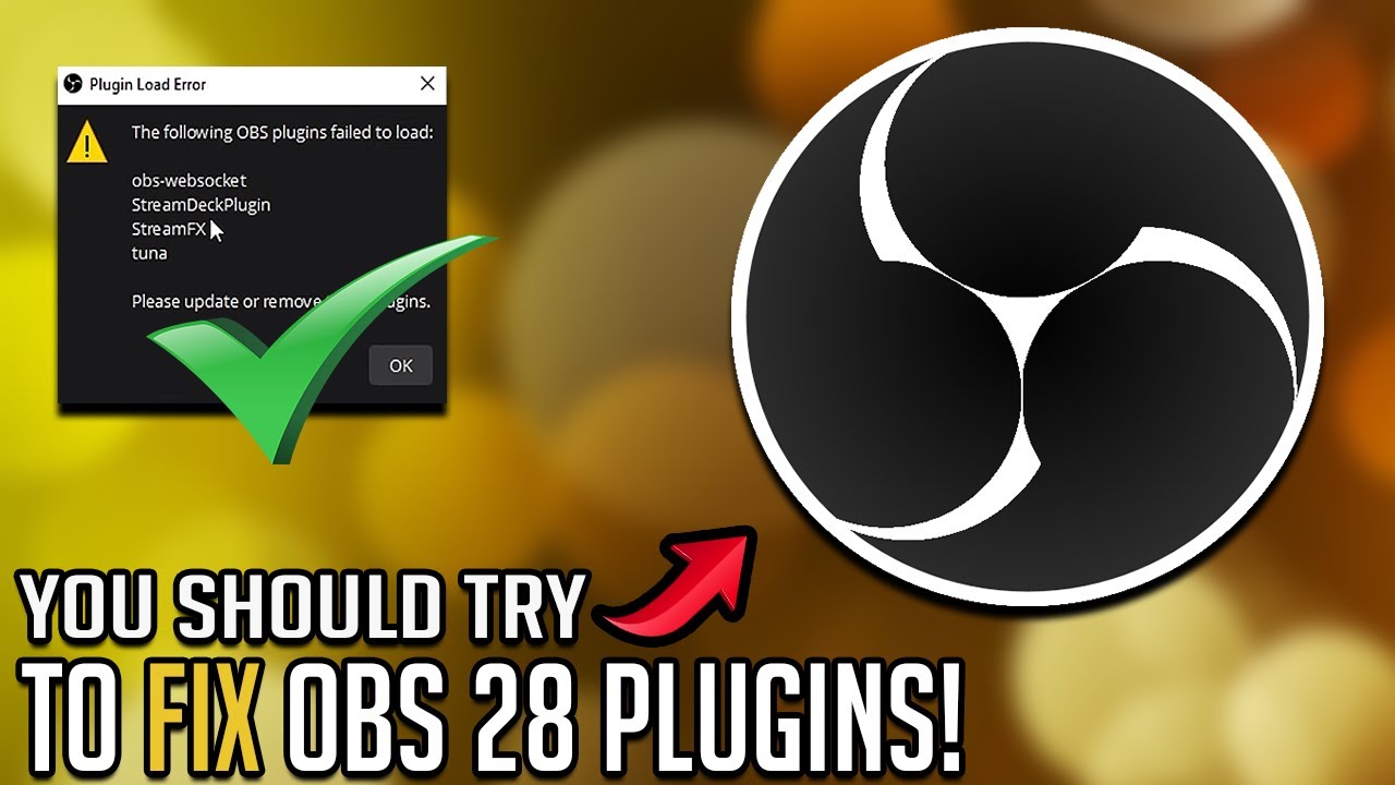 Fix Plugins OBS 28 | OBS Studio Guide | Fix 