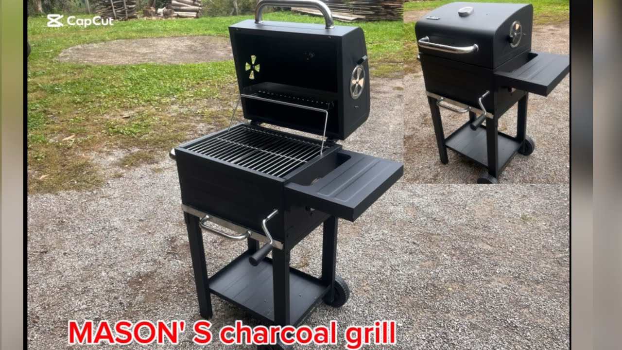 Unboxing and testing the MASON' S charcoal grill