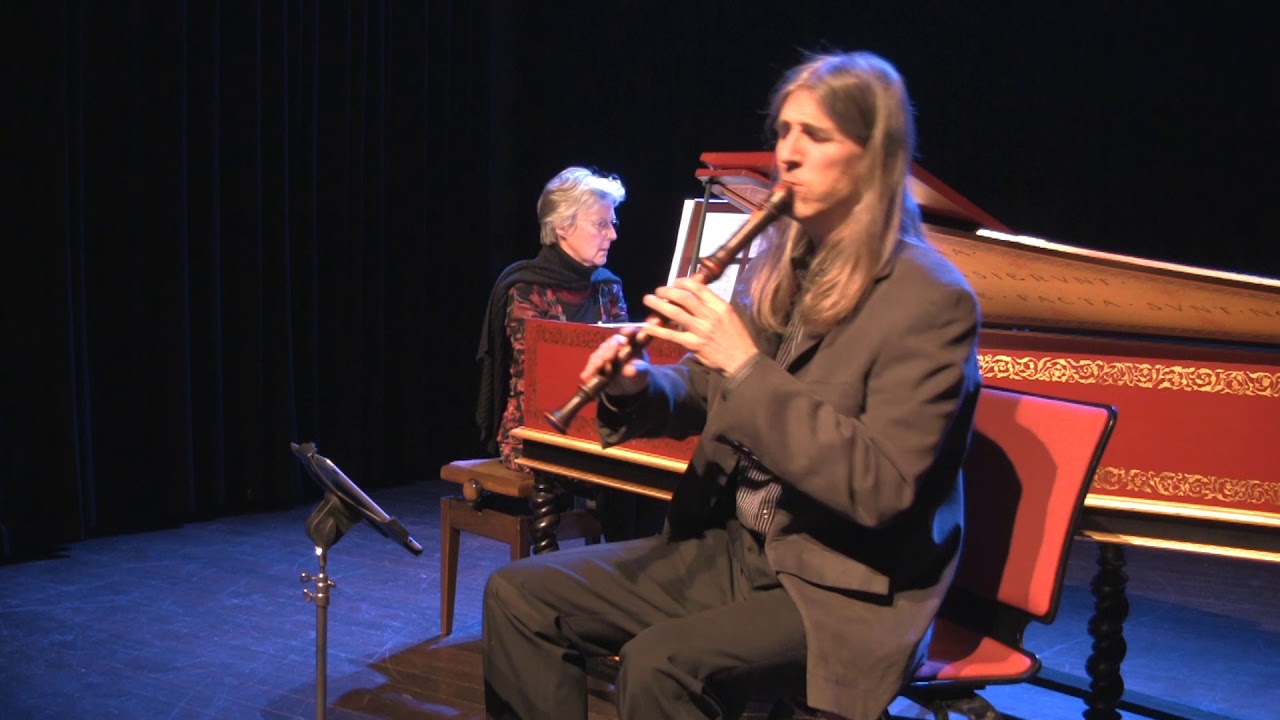 J. Hotteterre, Première suite: Sarabande la d'Armagnac. Recorder-Harpsichord