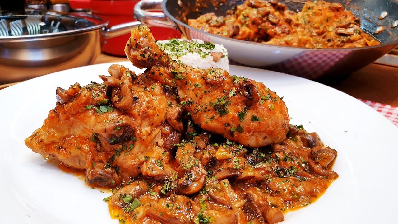 Erd&eacute;szn&eacute; csirk&eacute;je gomb&aacute;s rizs 🧅🧄🍅🍗🐔🍄 @szokykonyhaja