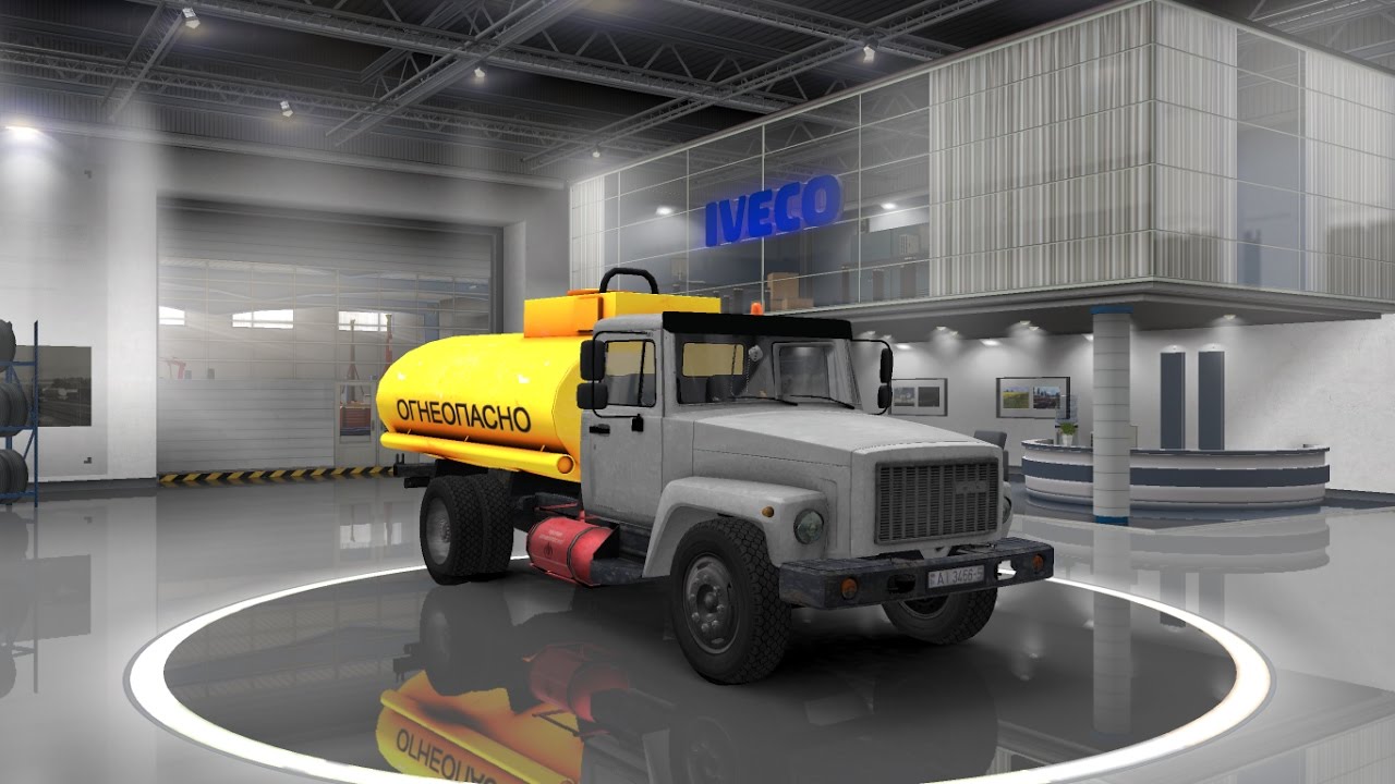 Euro Truck Simulator 2 обзор мода (GAZ 3307-3308)