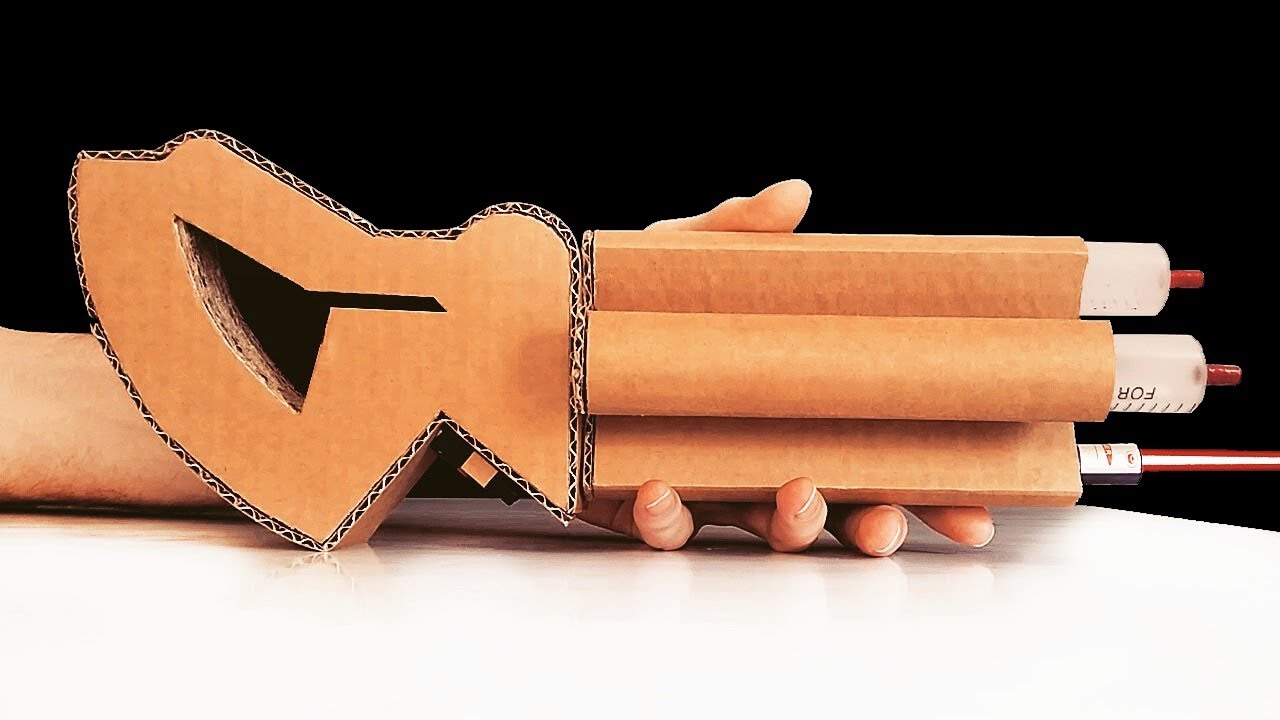 How to Make Powerful Gun from Cardboard (DIY Projects!)