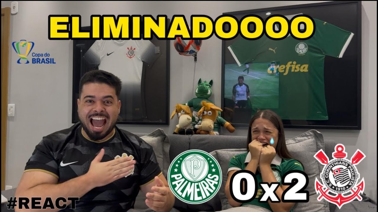 REACT REAÇÕES PALMEIRAS x CORINTHIANS | Casal Rivalidade