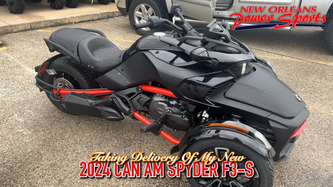 TAKING DELIVERY OF MY “NEW” 2024 CAN AM SPYDER F3-S (FIRST ONE IN NEW ORLEANS)