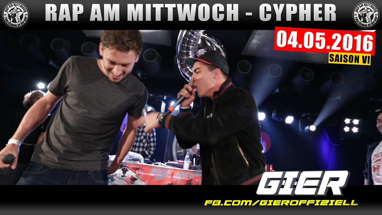 RAP AM MITTWOCH BERLIN: 04.05.16 Die 6. Jubiläum Cypher feat. GIER BONG TEGGY uvm. (1/4)