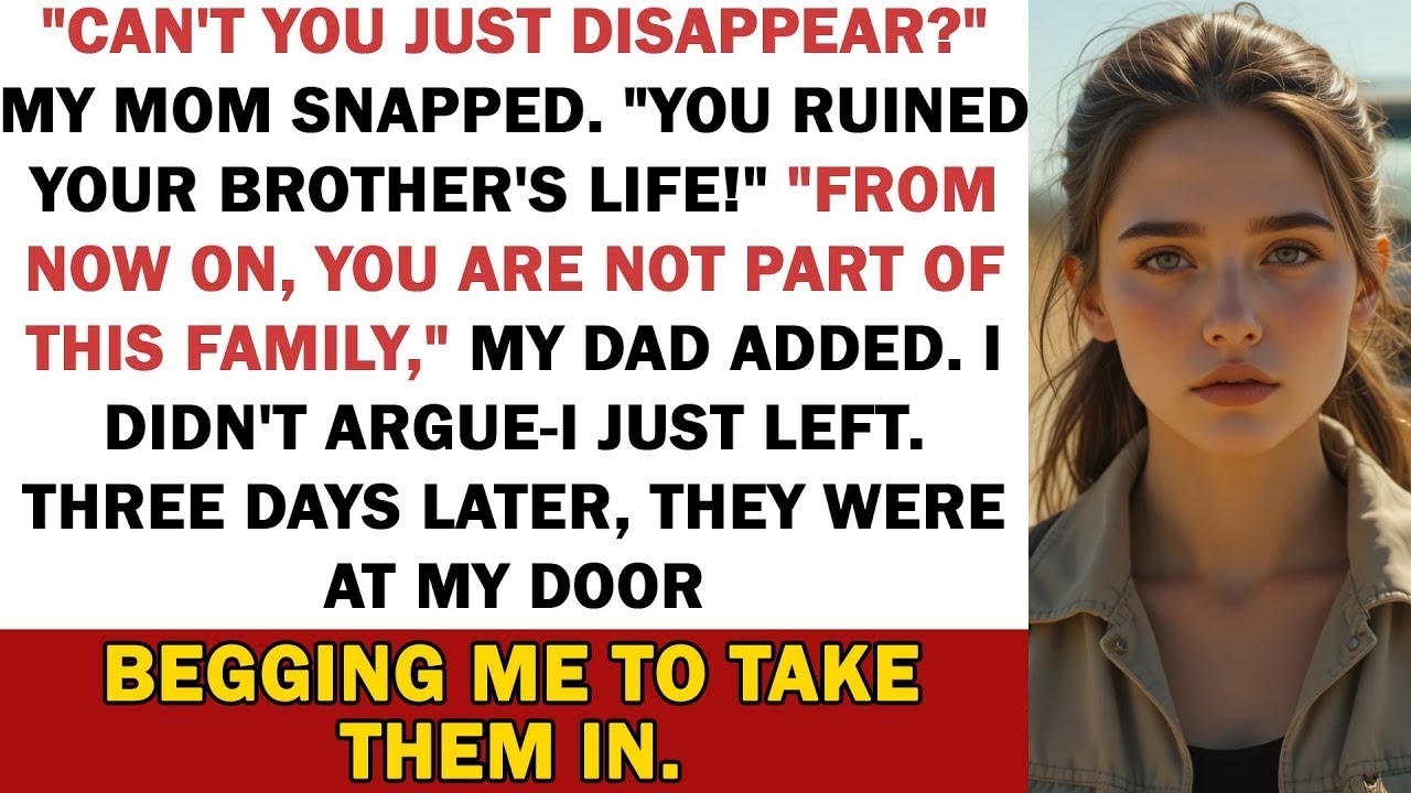 “From Now On, You’re No Longer Part of This Family!” My Dad Yelled. “Can’t You Just Disappear?” My..