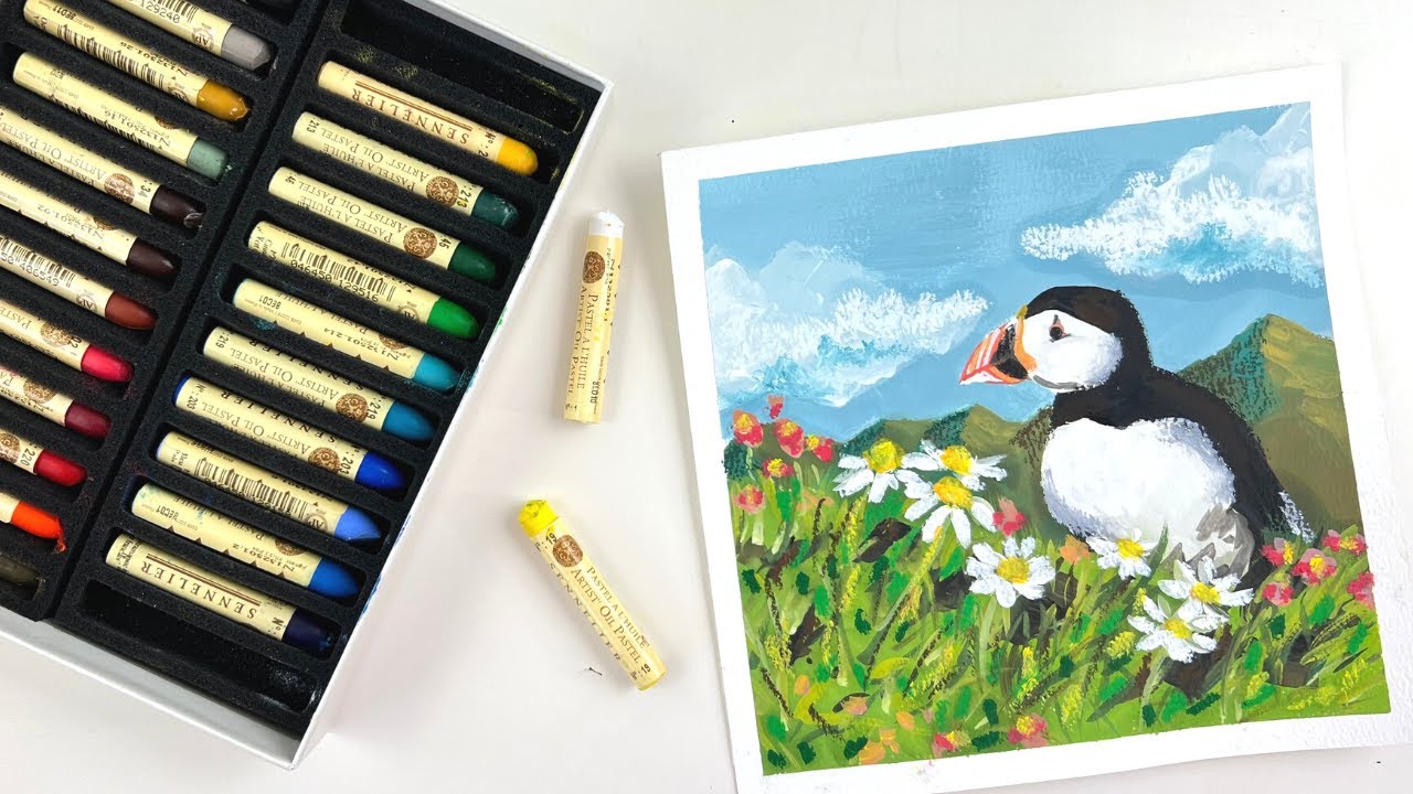 Oil Pastel + Gouache: The Perfect Combo
