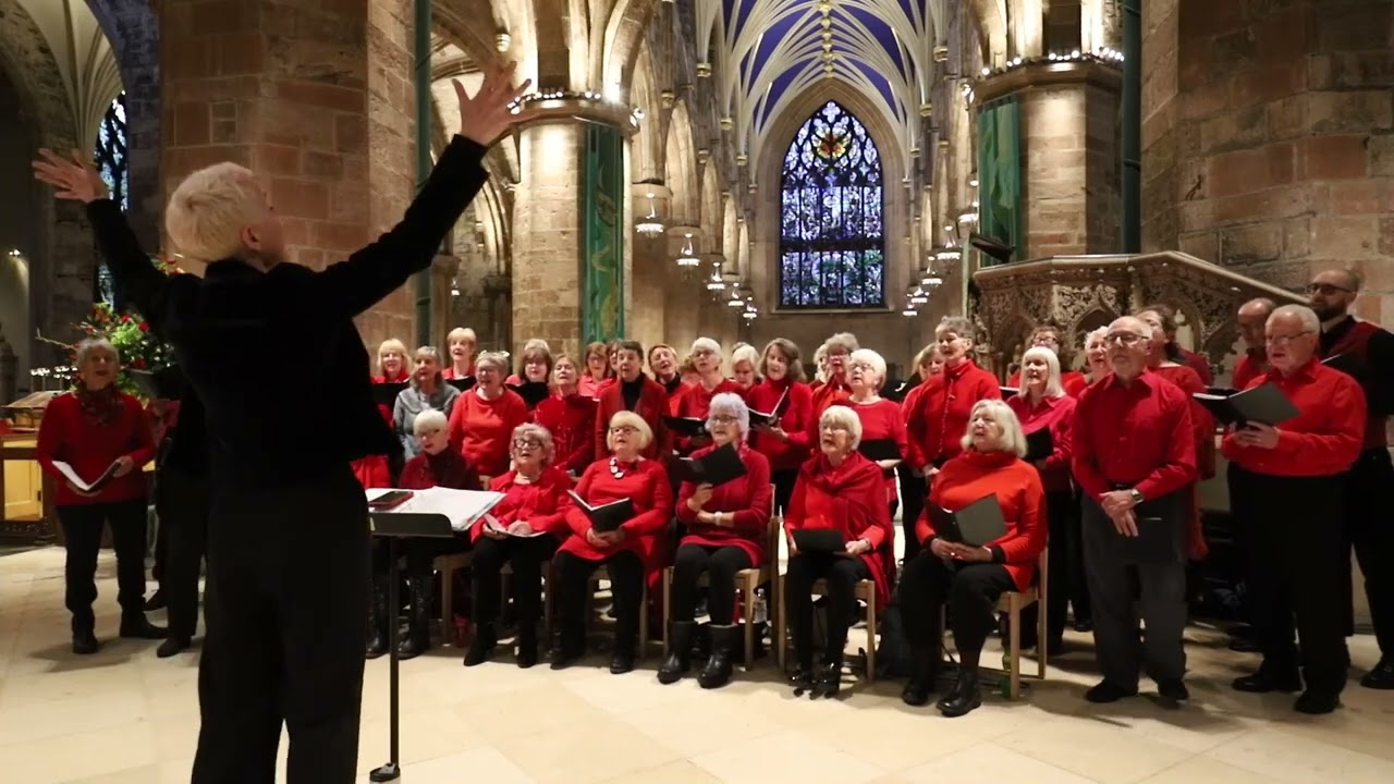 2024 - Hi Ca Thro & Rattlin Roaring Willie - sung in rehearsal at St Giles Cathedral, Edinburgh