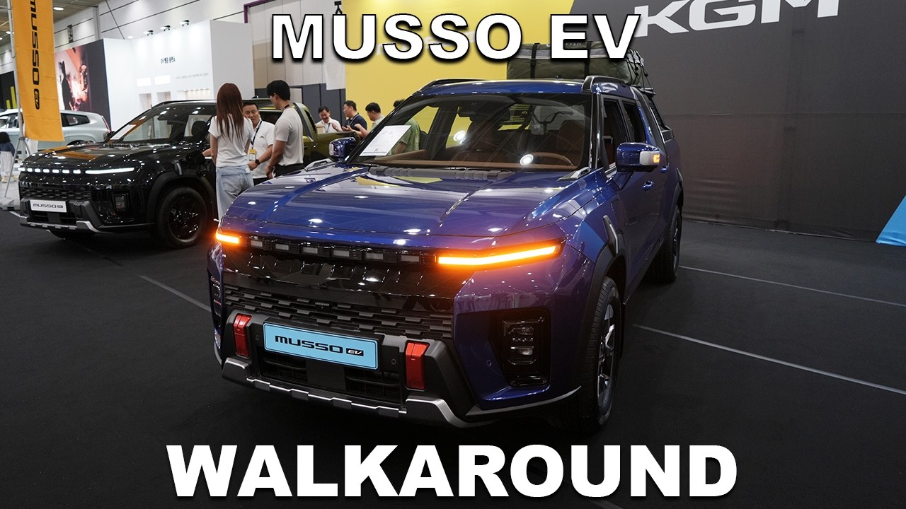 🔇 2026 KGM Musso EV – Korea's First Electric Pickup! [Exterior & Interior Walkaround | No Talking