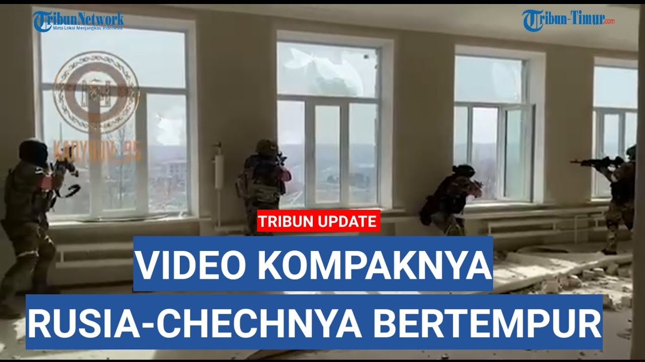 Kompak! Tentara Rusia Pakai Tank Serang Markas Lawan, Pasukan Chechnya Sisir Gedung Blok demi Blok