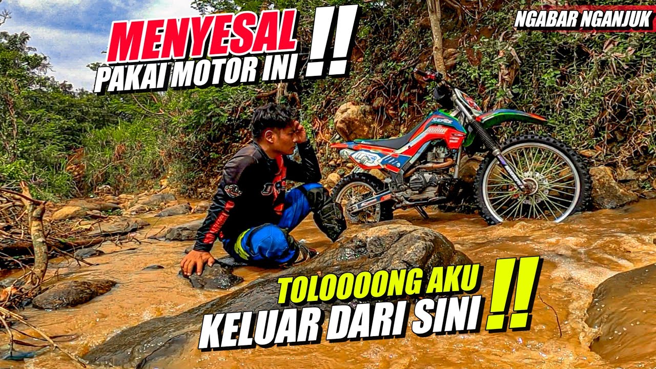 MENYESAL PAKAI KLX 140 ‼️ BERJAM JAM MENCARI PERTOLONGAN - (Ngabar Nganjuk) ft Fianmuh 
