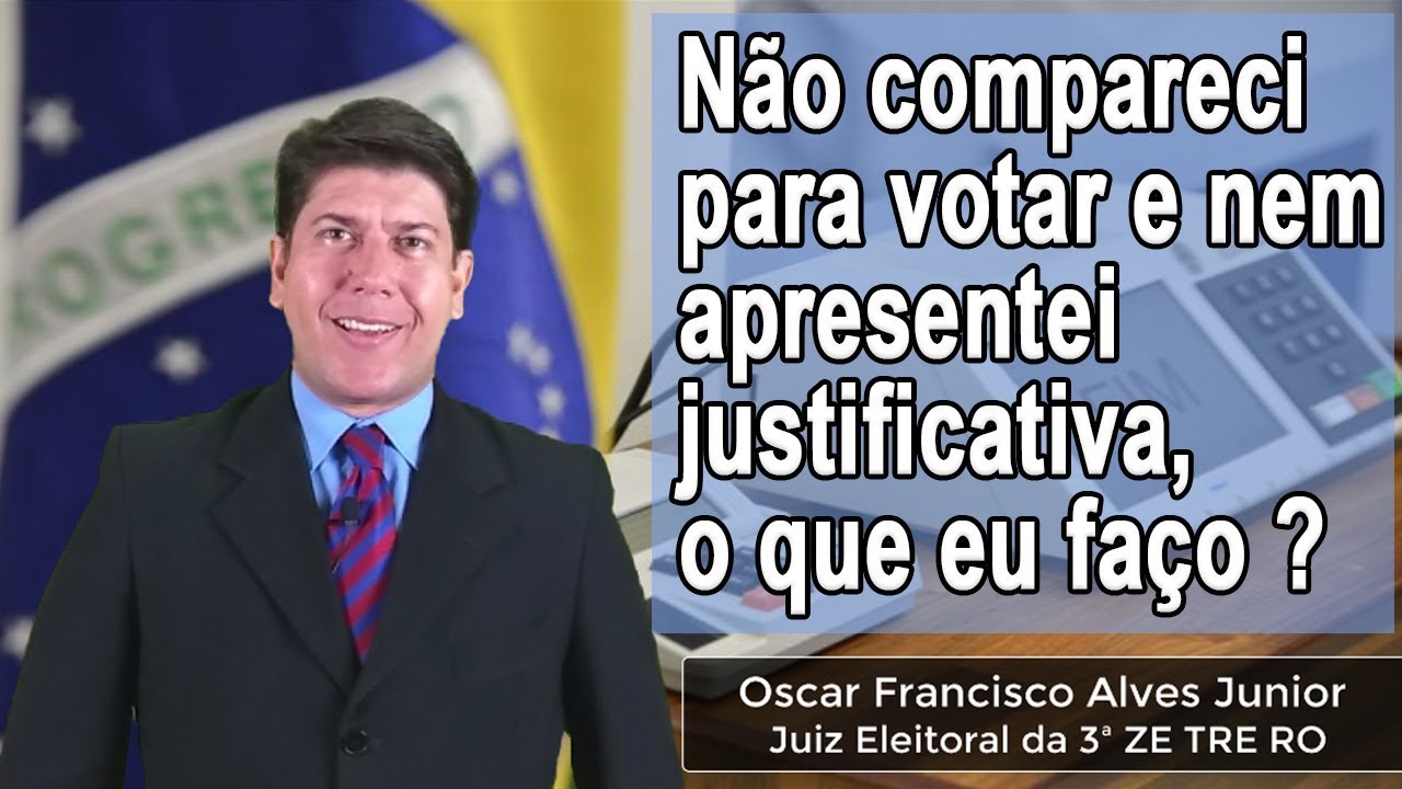 Não votei e nem justifiquei, o que eu faço?