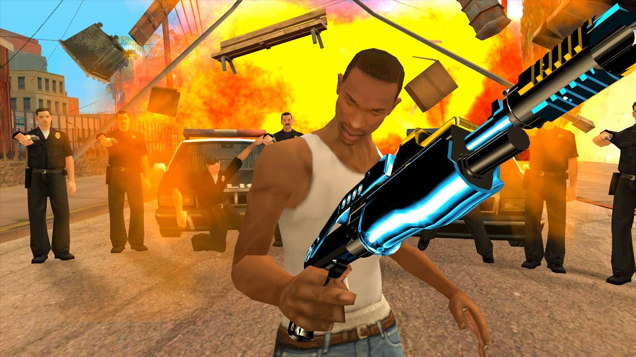 CJ Gets a Gravity Gun