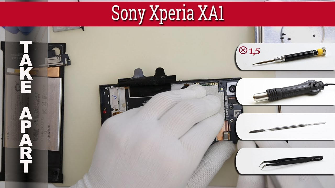 Как разобрать 📱 Sony Xperia XA1 G3121 / G3112 Разборка и ремонт