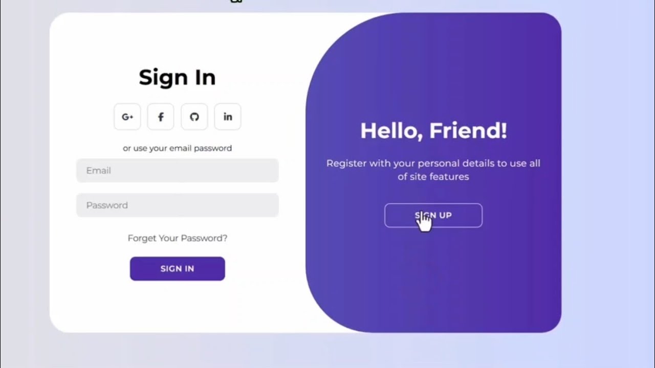 Modern login Page & Sign Up Page #coding #codinglife #codingtips #html #css #jssc 