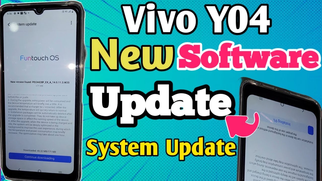 Обновление программного обеспечения Vivo Y04 // как обновить систему на Vivo Y04