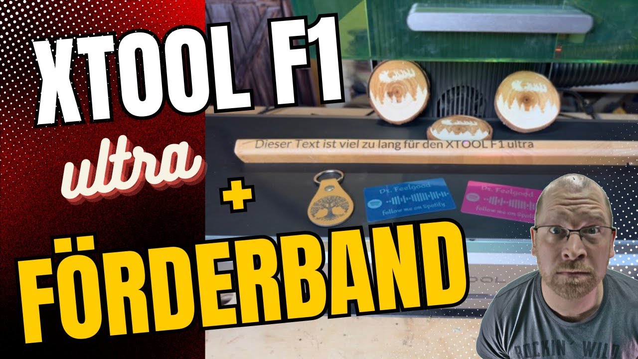 XTOOL F1 ultra mit Förderband (Conveyor Belt) - ein sehr ehrliches Review