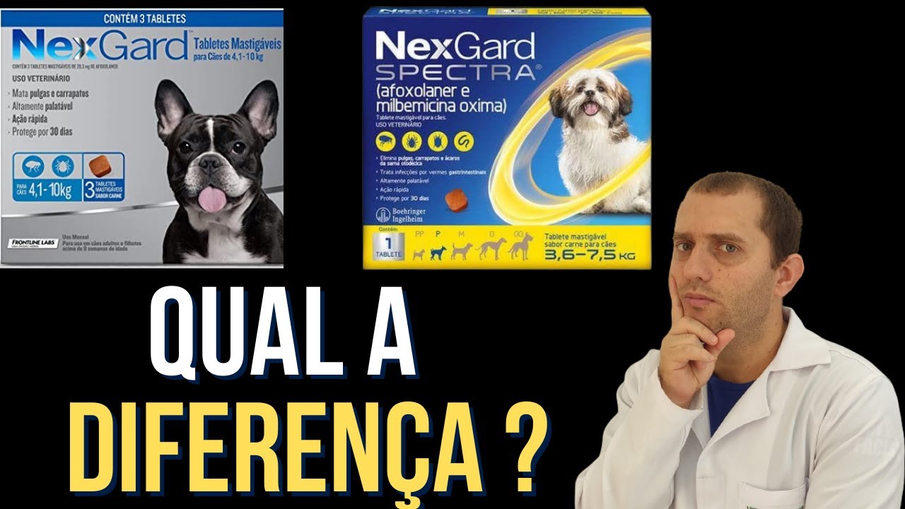 Qual a diferença do nexgard comun para o nexgard spectra ?