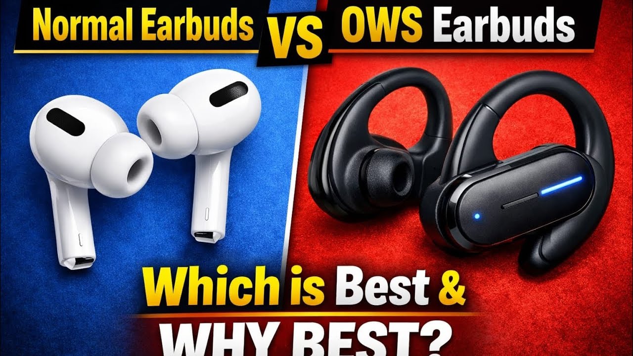 😱 Normal Earbuds vs OWS — Winner Kaun? Clear Answer! || Nexora tech || #normalearbuds #owsearbuds 