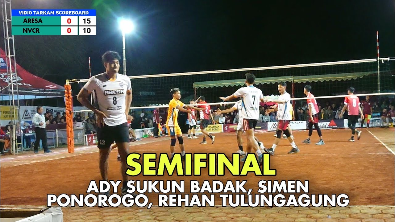 Semifinal voli terbaru Adi Sukun badak, Simen, Rehan, Dimas, Aresa Vs Nvcr - Mitra cup 3 2024 Dongko