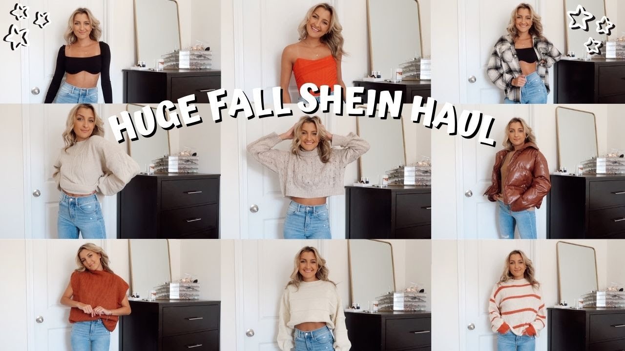 HUGE FALL SHEIN TRY ON HAUL 2021 // sweaters, wedding guest dresses, going out tops + coupon code