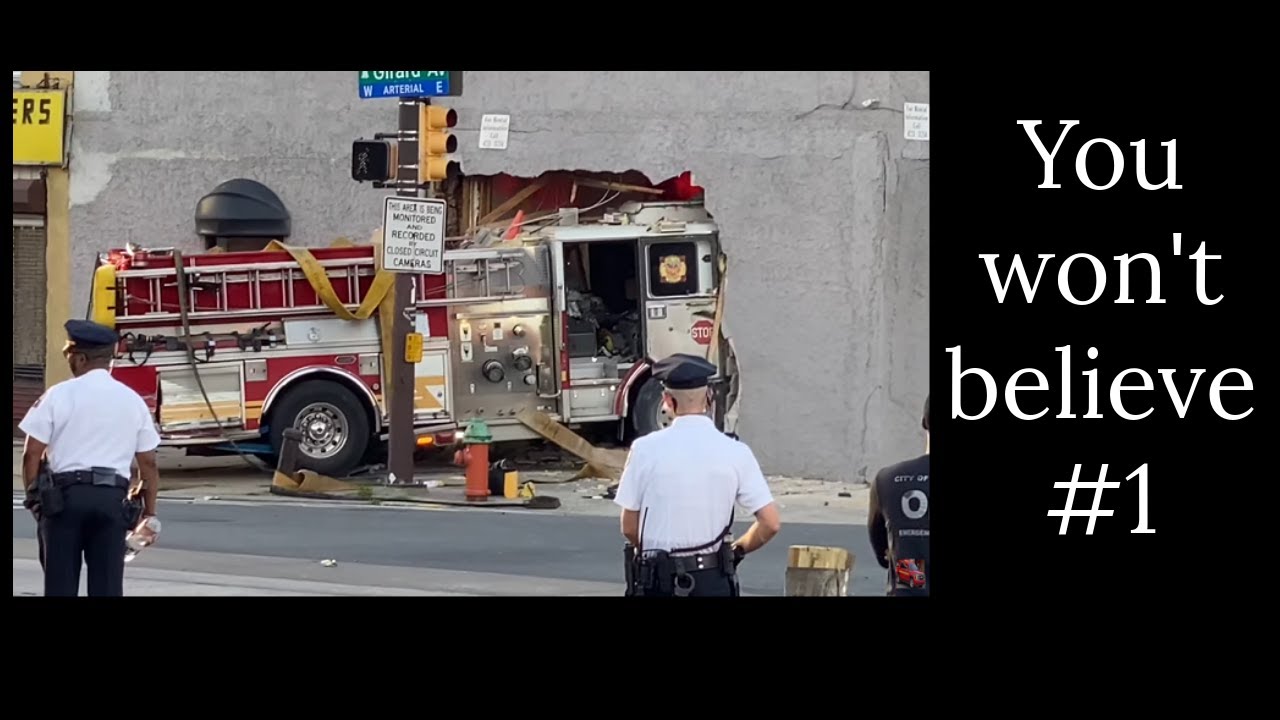 Shocking! Top 5 Fire Truck Crashes Caught on Camera