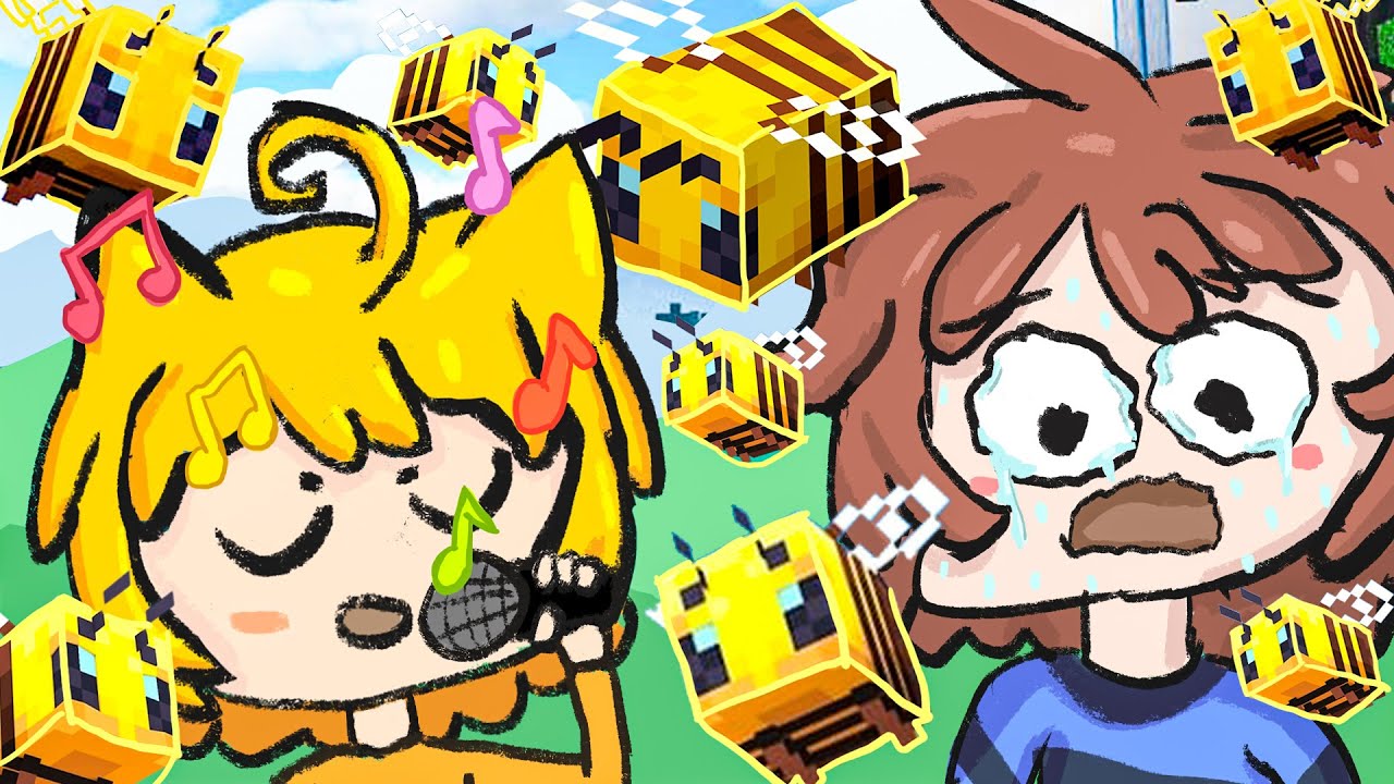 Meine Wespen und wir singen einen Song 「Minecraft: Master Builders」