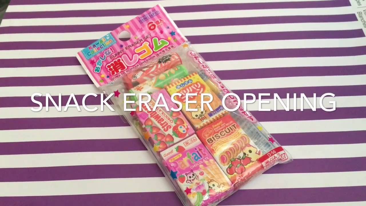 Kawaii eraser set