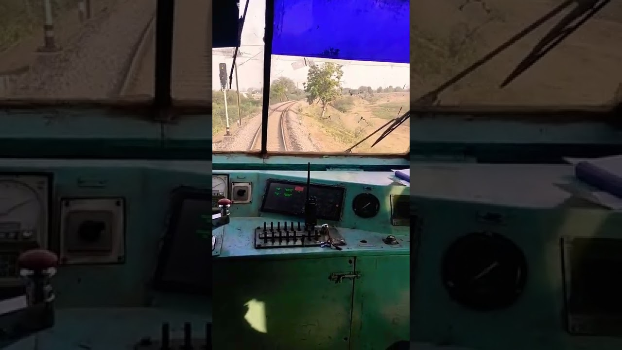 Running DEMU train in idle position #shorts #indianrailway🚆