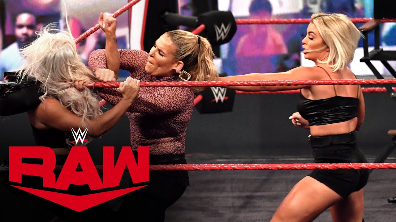 Мэнди Роуз и Дана Брук сражаются с Натальей и Ланой: Raw, 12 октября 2020 г.