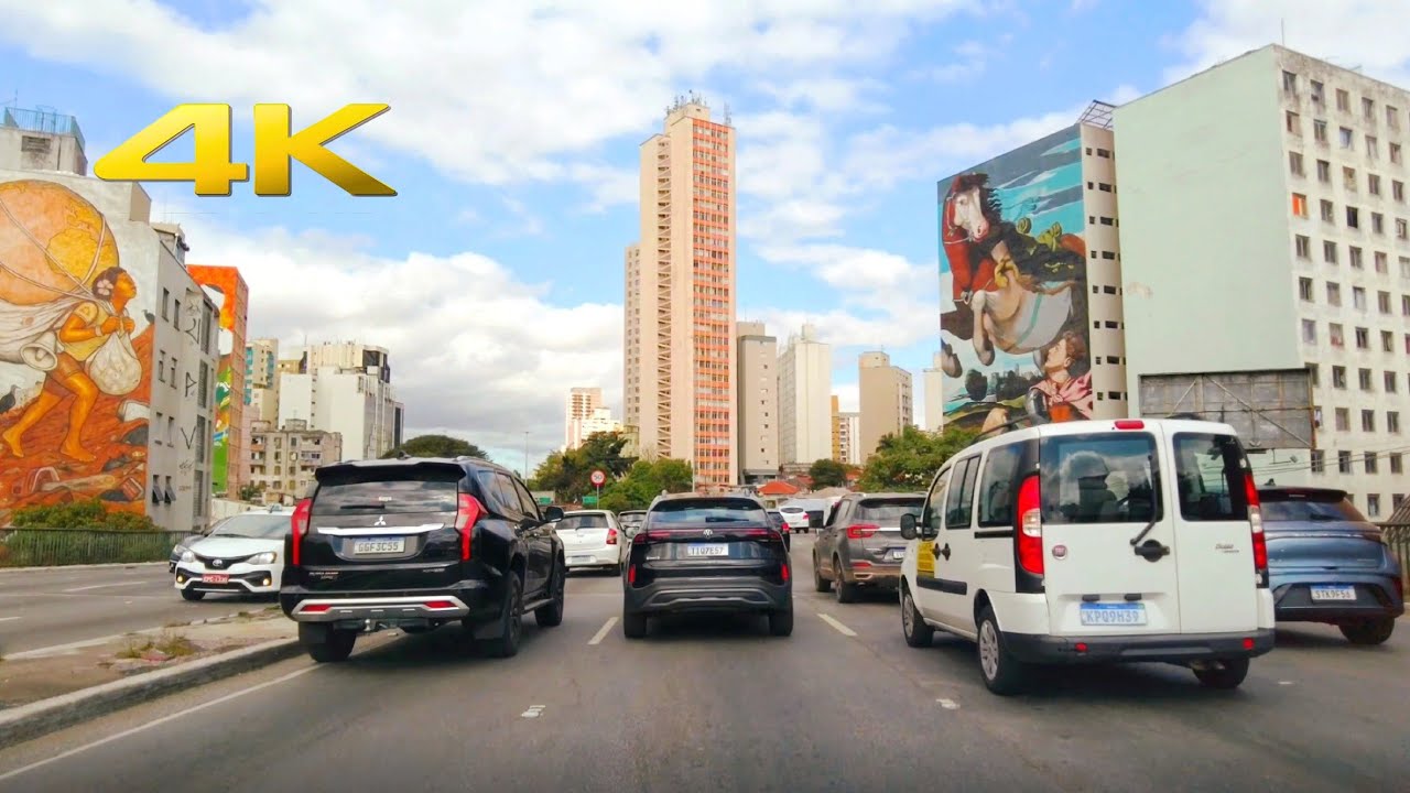 4K • Dirigindo da Barra Funda até a Vila Prudente em São Paulo SP