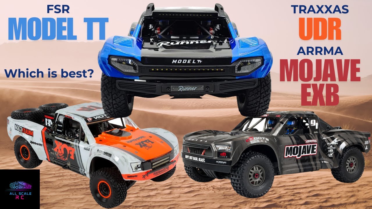 Лучшие 1/7 RC TRUCKS FSR МОДЕЛЬ TT, TRAXXAS UDR и ARRMA MOJAVE #arrma #traxxas #fsr #hpi #losi