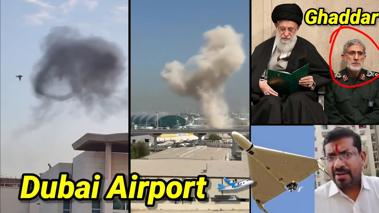 Dubai Airport 🛫 Attack 7 March 2026 Breaking News Iran Vs Gulf Countries, Iran Me Ghaddar Pakda Gaya