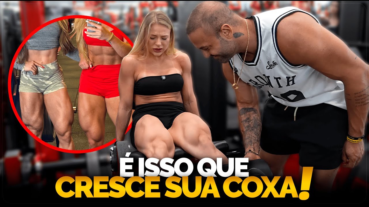 ELA REVELA O SEGREDO DA COXA MAIS INSANA DA INTERNET! FIZ ELA SOFRER NO LEG DAY,
