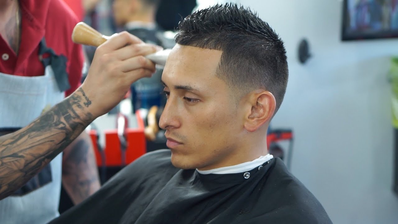 How to Faux Hawk with a taper Men Hair Tutorial