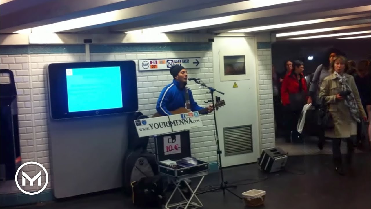Laura Pausini - Tra te e il mare (cover by Yuri Menna in the Parisian metro)