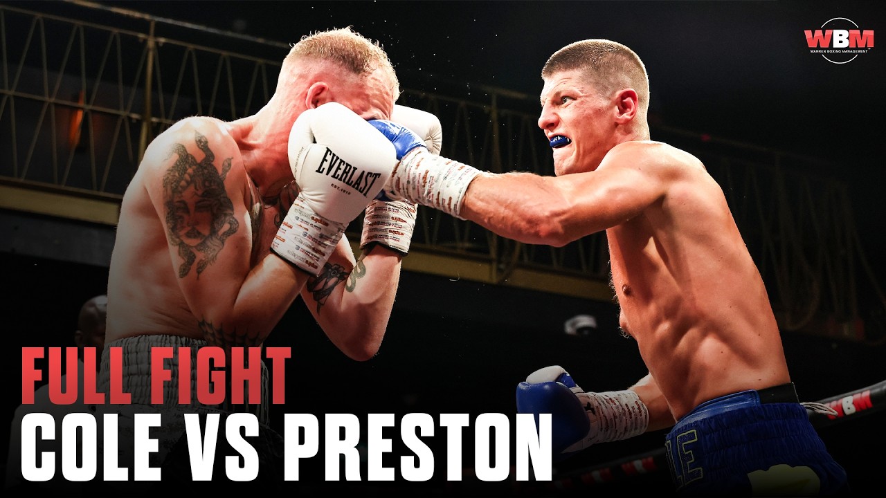 John Cole vs Preston | FULL FIGHT | Cole records his second win in Hard-Hitting contest 💥🥊