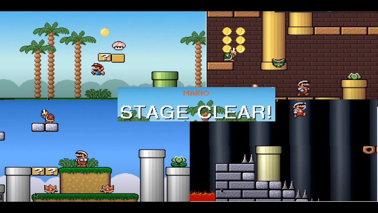 (mini granie) Super Mario Bros (Dos clone)1994 Speedrun
