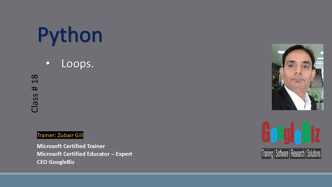 18 Python FOR loop