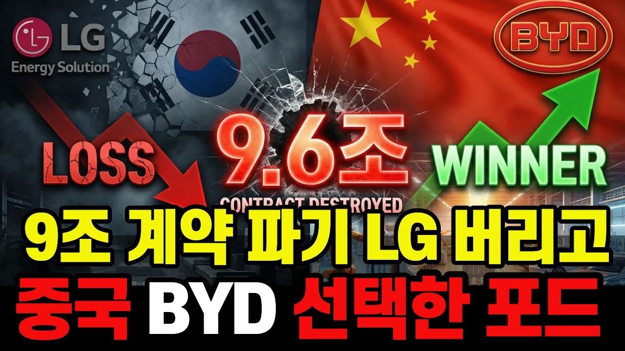 LG 3조 공장이 멈췄다, 포드가 중국 BYD와 손잡은 이유 (한국 배터리의 위기)