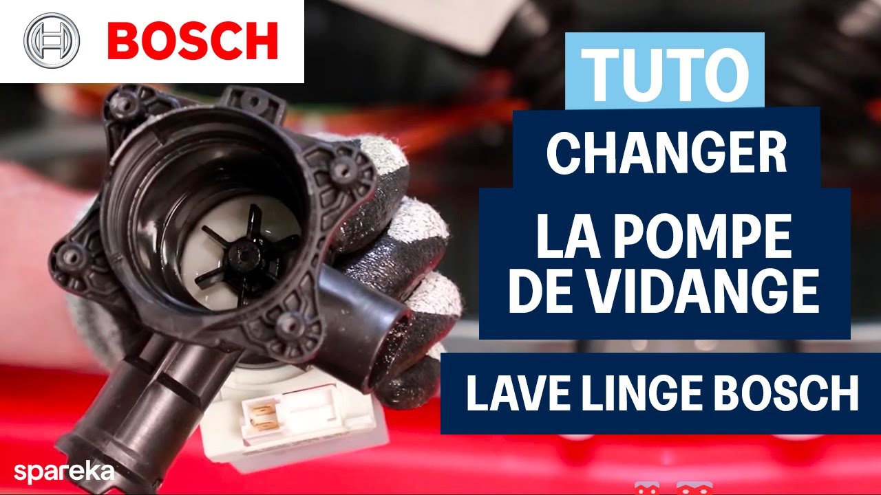 Votre BOSCH ne vidange plus ? Testez et changez la pompe facilement !