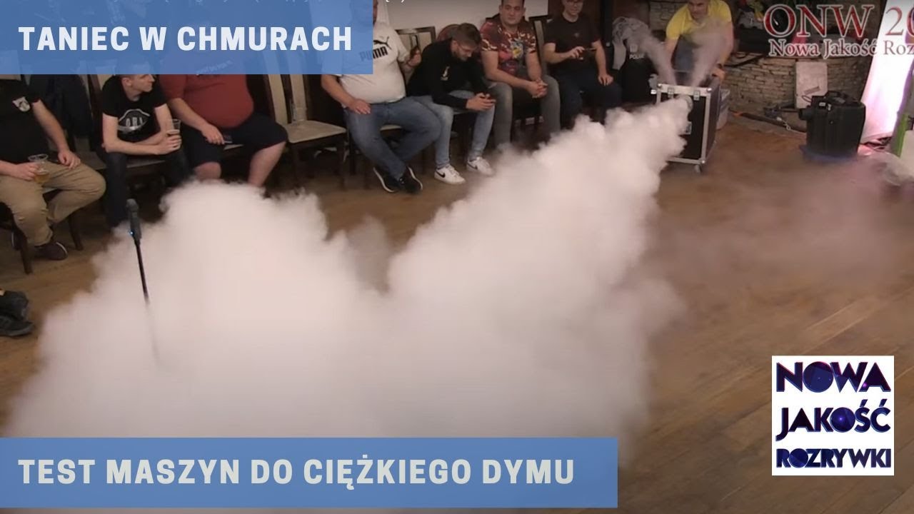 Wielki test maszyn do ciężkiego dymu (CO2, płyn, ultradźwięki)