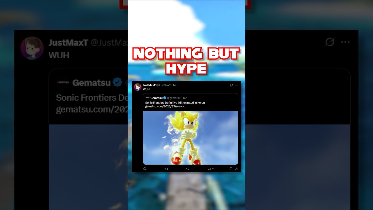 Не стоит слишком радоваться выходу Sonic Frontiers Definitive Edition... #sonicthehedgehog #sonic...