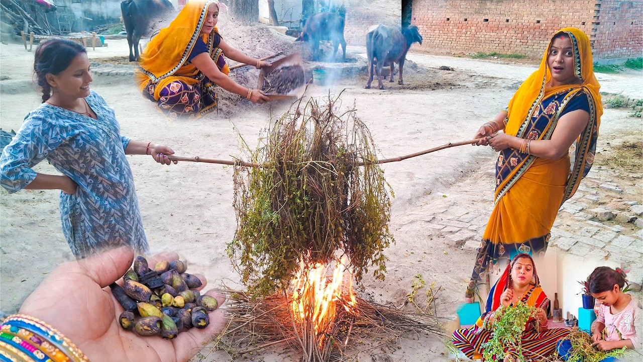 गाँव का देसी हरे चने का होरहा 😋 ऐसा स्वाद शहर में नहीं मिलेगा | Village Life Vlog