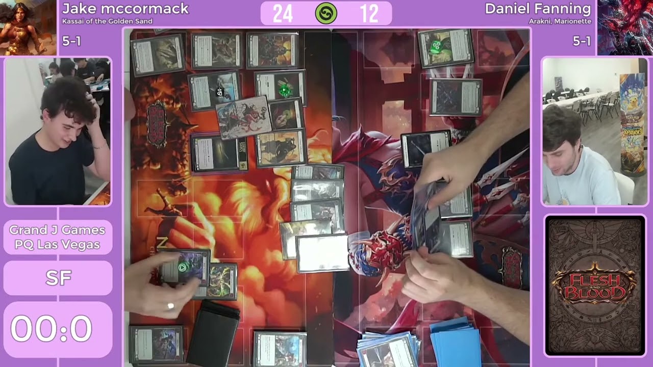 Jake mccormack (Kassai of the Golden Sand) Vs Daniel Fanning (Arakni, Marionette) | Semifinals