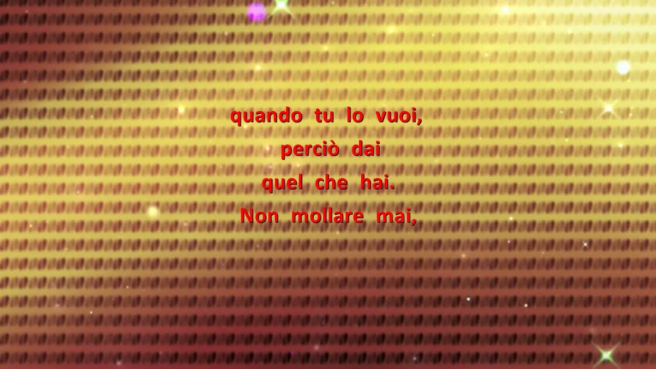 Prendi Il Mondo E Vai - Cristina D'Avena Versione Strumentale Karaoke Lyrics