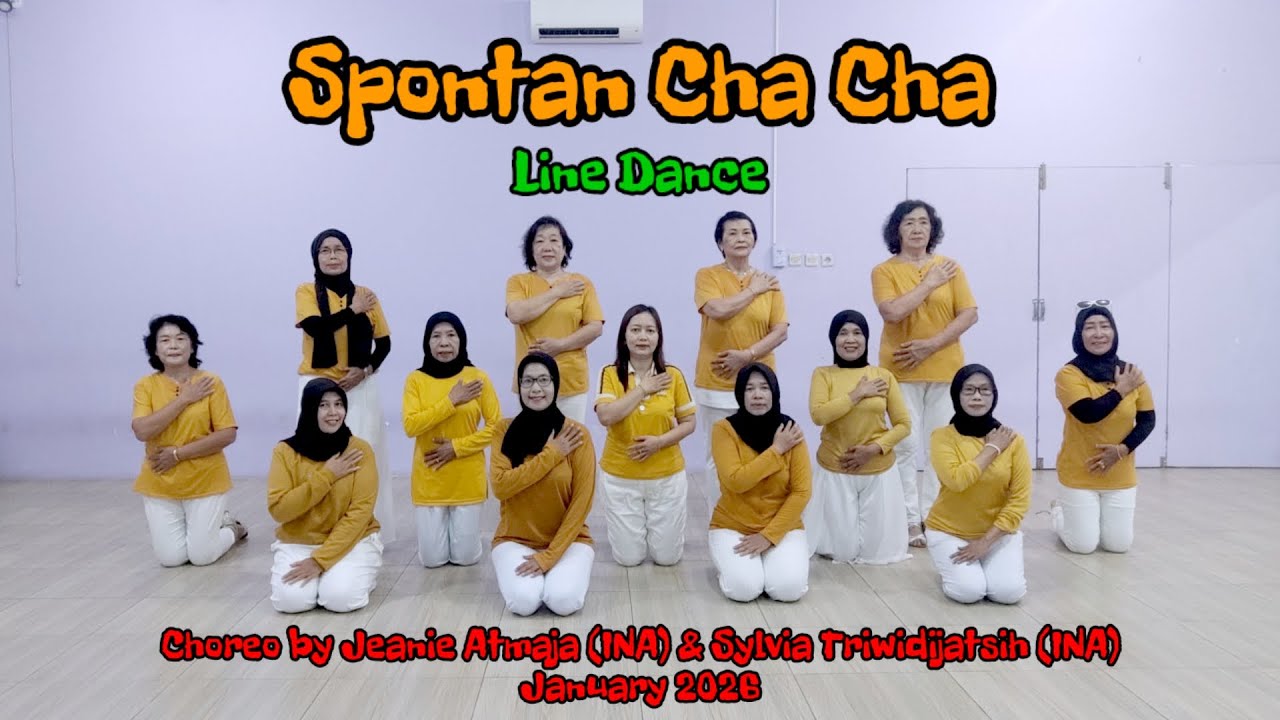 Spontan Cha Cha Line Dance - High beginner- Choreo @jeany Atmaja @sylvia T - by Melody Line Dance