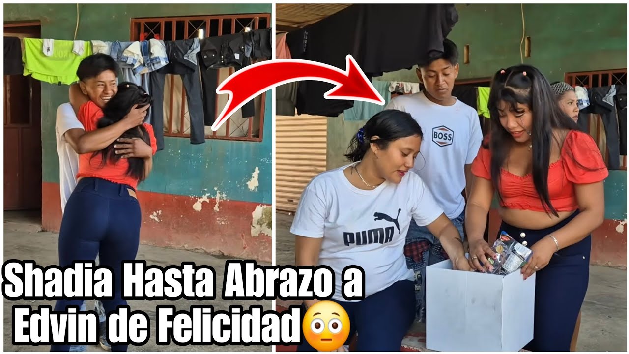 Nunca antes me abian Regalado Algo Así Dijo Shadia Entre Lagrimas|Gran Sorpresa de Edvin😳