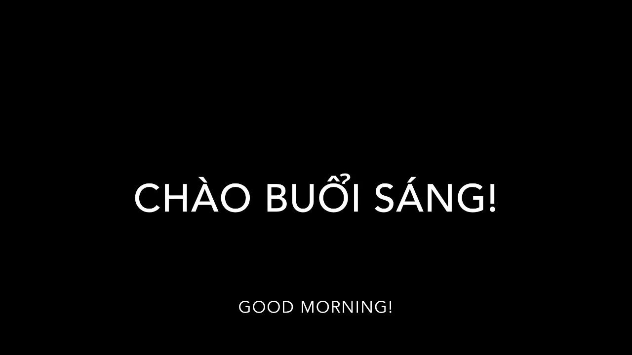 How to say “Good morning!