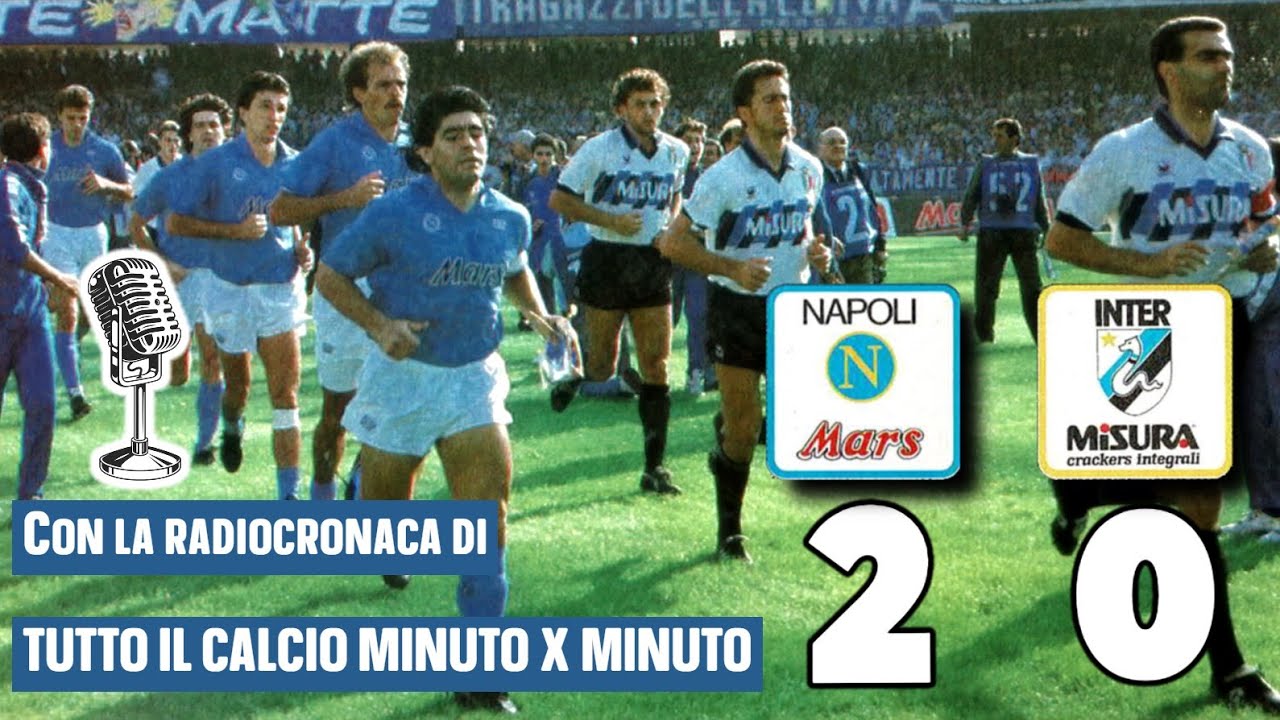 NAPOLI-INTER 2-0 (1989-90) | Maradona e Careca + Radiocronaca originale 